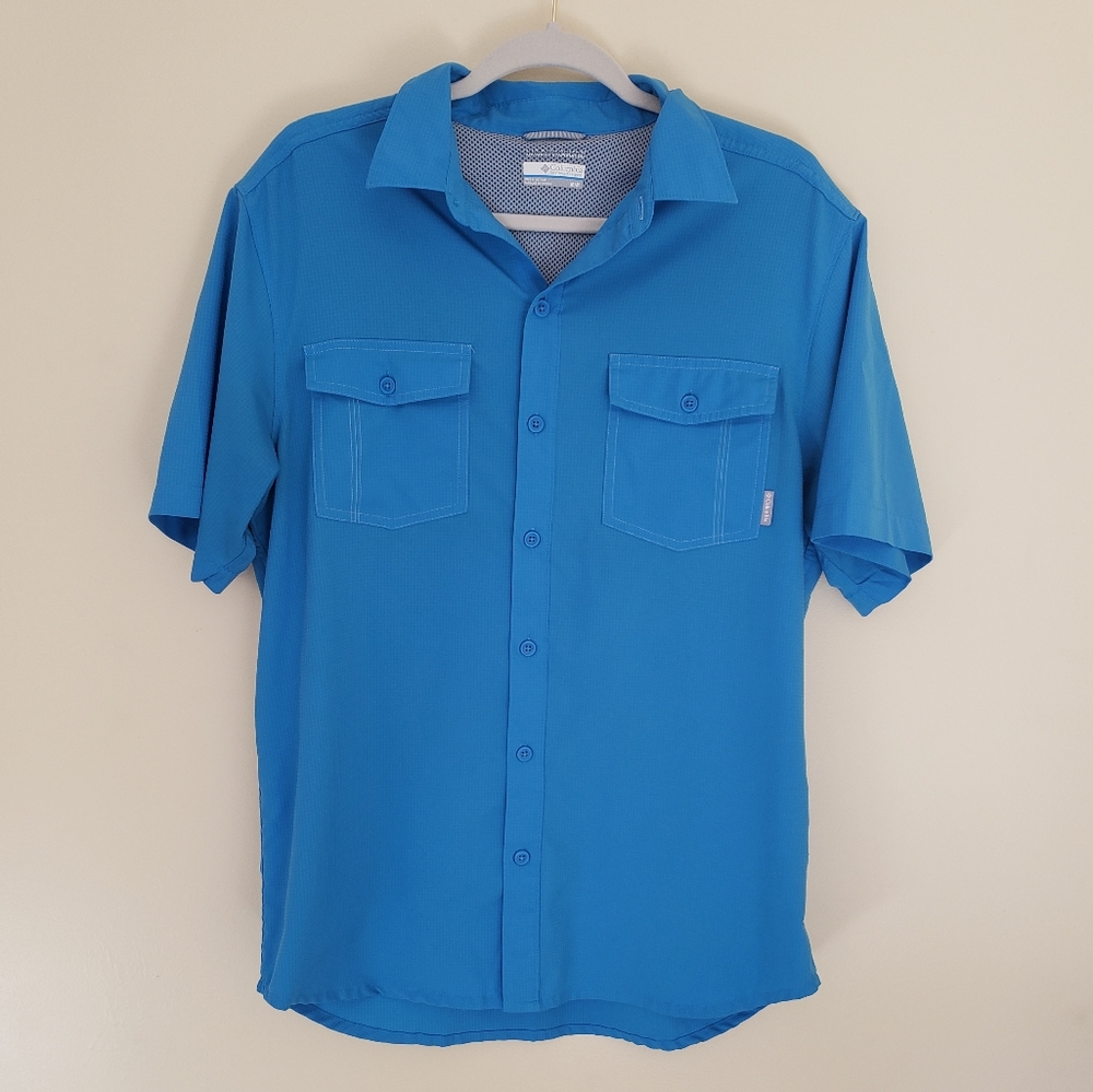 Columbia Omni-wick Short Sleeve Button Down Shirt